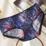 Women's See-through Mesh Yarn Briefs Low Waist Lady Panties Sexy Lace Edge Knickers Antibacterial Cotton Crotch Female Panties