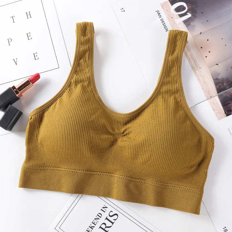 Seamless Bras For Women Push-Up Bra Sport Underwear Top Comfort Non-wire Padded Bralette Sexy Lingerie Daily Intimates M-L