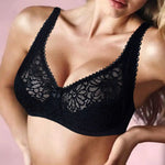 Womens Lace Bras Transparent Underwire Bra Sexy Lingerie Underwear Perspective Plus Size Bralette Large Cup 34-44 B C D DD E F