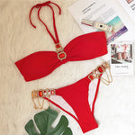 Halter Crystal Rhinestone Diamond Bikini 2026 Female Swimsuit Women Swimwear Two Pieces Bikini set Brazilian Bathing Suit Swim