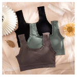 Women Wire Free Bra Removable Pad Bandeau Fixed Wide Lace Trim Strap Rib Tube Top Everyday Layering Intimates