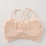 Sexy Bra Tube Top Lace Bralette Women Crop Top Female Sexy Lingerie Beauty Back Intimates Crop Top Seamless Padded Underwear