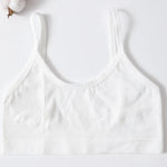 Women U-Neck Thin Strap Ribbed Wireless Bralette Push Up Bras Sport Seamless Underwear Without Pads Sexy Lingerie Crop Top M-XL