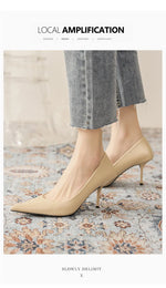 Pumps shoes Women Fashion Office Basic High Heels Work Lady Shoes Black Pink Green Thin Heels Brand Point Toe998