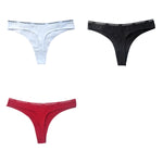 3Pcs/Set Cotton Panties Sexy G-string Low Rise Panties Women Seamless Underwear Set Female Underpants Breathable Lingerie Panty