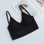 Women Tube Top U Back Crop Top Push Up Bra Sexy Lingerie Seamless Underwear Female Solid Color Sport Top Fitness Brassiere