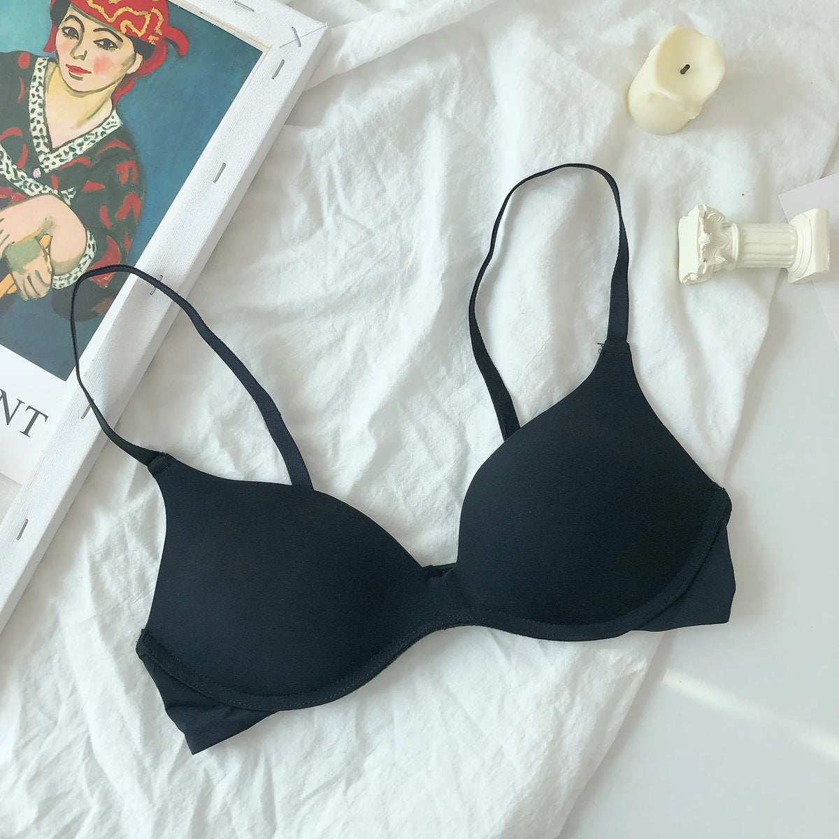 Backless Push-Up Bras For Women Seamless Underwear Sexy Lingerie 3/4 Cup Bralettes Wireless Brassiere Comfort T-Shirt Bra