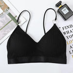 Women Padded Bras Top Seamless Bra Tank Top No Rims Underwear Summer Tube Top Female Sexy Lingerie Backless Brassiere