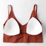 Women Tube Top U Back Crop Top Push Up Bra Sexy Lingerie Seamless Underwear Female Solid Color Sport Top Fitness Brassiere