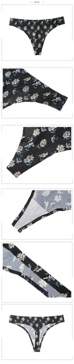 Women Thongs Fashion Floral Panties XS-XL Female Underpants Ladies Sexy Underwear Women Bikini Panty New Panties For Woman 2022