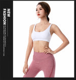 New Fitness Sports Bra for Women Push Up Cross Back Shockproof Running Gym Training Workout Yoga Underwear Crop Tops