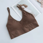 Women Tube Top U Back Crop Top Push Up Bra Sexy Lingerie Seamless Underwear Female Solid Color Sport Top Fitness Brassiere