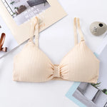 Wire Free Bras For Women Push-Up Bra Sexy Lingerie Padded Bra Top Seamless Underwear Solid Color Brassiere Intimates