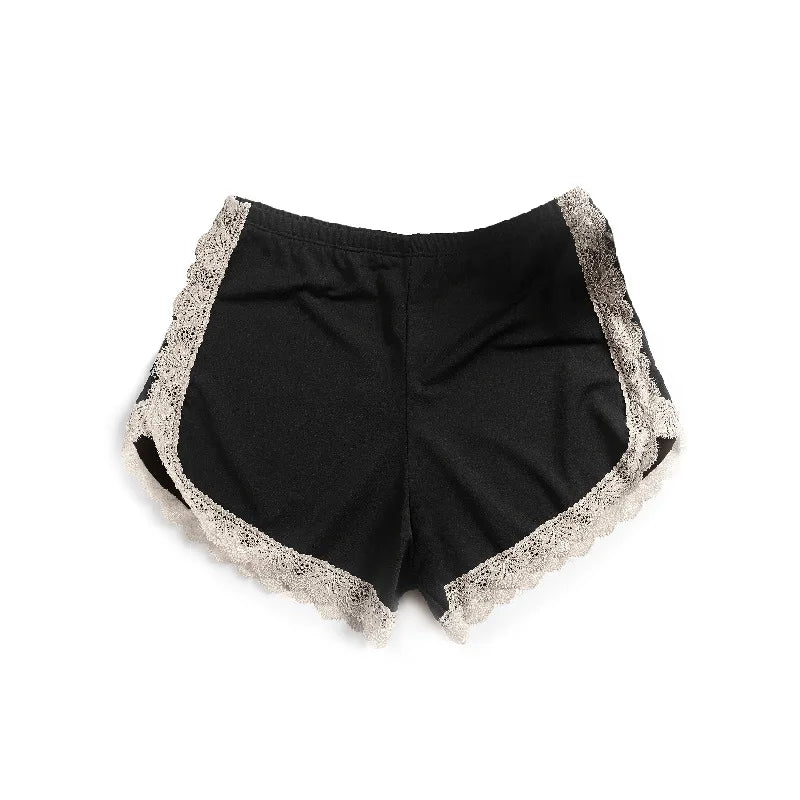 Ice Silk Safety Pants Women Shorts High Rise Underwear Sexy Lingerie Summer Under Skirt Shorts Female Lace Panties