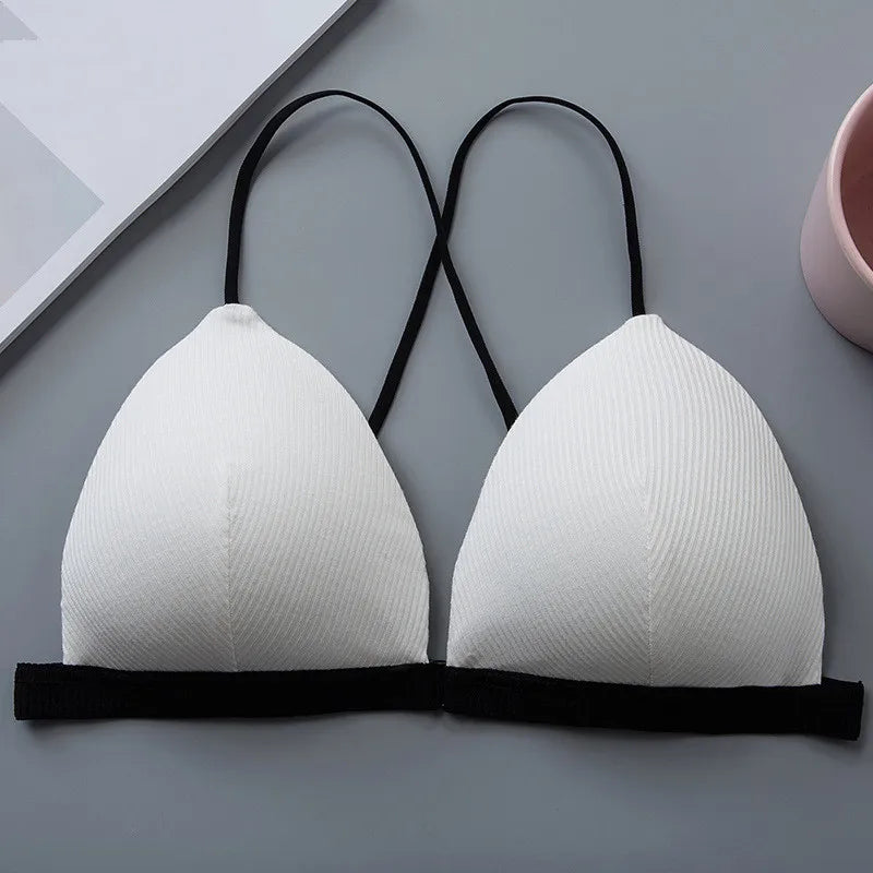 Front Closure Bra Wireless Bras For Women Sexy Lingerie Deep V Bralette Brassiere Seamless Underwear Soft Padded Intimates
