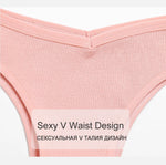 Sexy V Waist Cotton Panties for Women Female Brazil Underpants Ladies Low Rise Briefs Underwear Breathable Girls New Lingerie