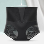 Women Lace Embroidery Flowers Panties Sexy High Waist Butt Lifter Briefs Health Tummy Slim Seamless Underwear Plus Size Knickers