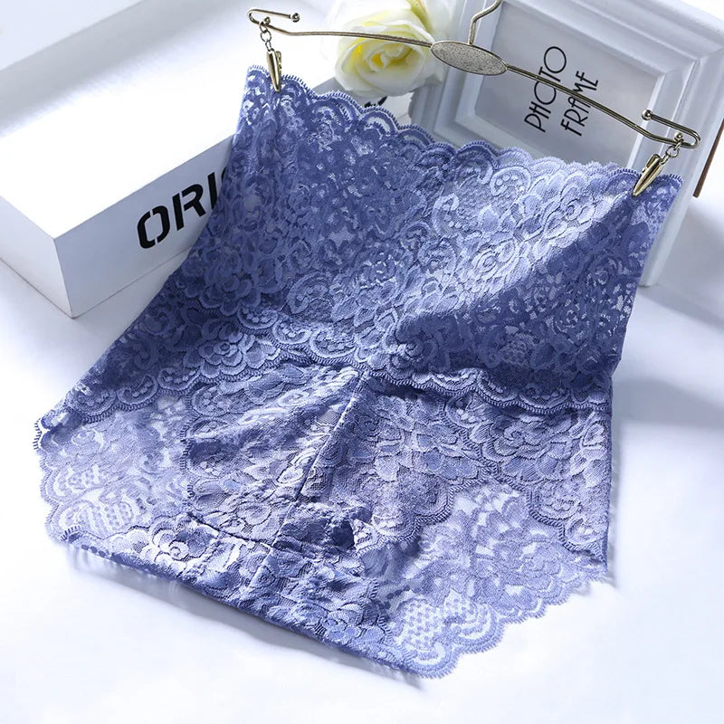 Sexy Lace Shapers Panties Europe Women Seamless Hip Raise Slimming Tummy Control Briefs Transparent 3XL Plus Size Lingerie