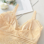 Lace Bralette Women Bras Tube Top Sexy Lingerie V Neck Crop Tops Underwear Cropped Bra Female Tank Crop Top