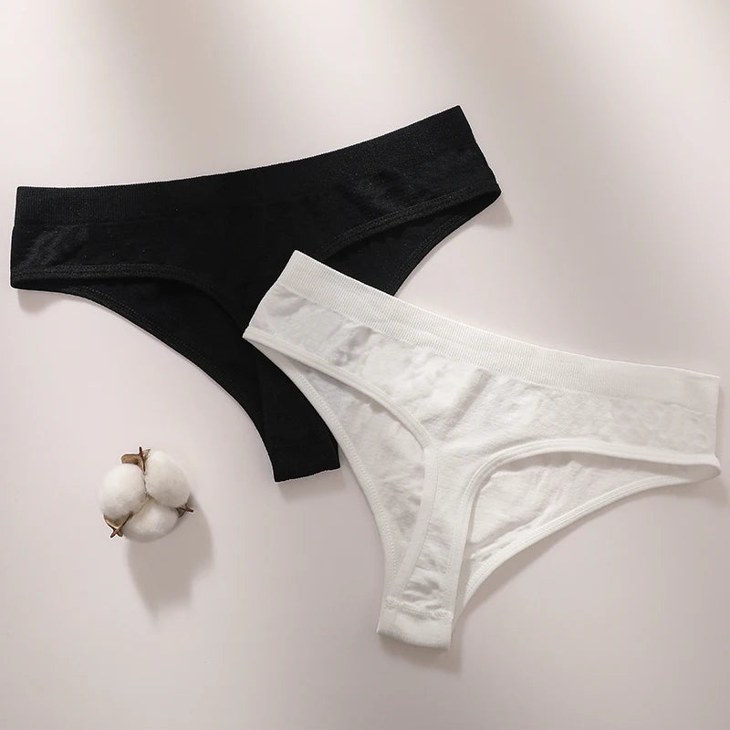 3PCS/Set Seamless Thongs Women Panties G-String Sport Underwear Female Sexy Lingerie Low Waist T-Back Underpants M-XL Intimates