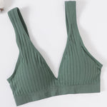 Seamless Bras For Women Push Up Bra V-Neck Bra Tops Female Non-wire Brassiere Sports Underwear Backless Sexy Lingerie S-XL