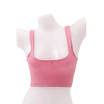 Square Neck Crop Top Women Seamless Underwear Top Solid Color Off Shoulder Cami Sexy Lingerie Sleeveless Tank Top Camisole