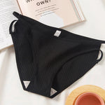 Cotton Panties Briefs Women Sexy Lingerie Female Underpants Solid Color Hollow Out Seamless Underwear Sexy Low-Waist Pantys M-XL