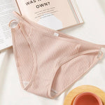 Cotton Panties Briefs Women Sexy Lingerie Female Underpants Solid Color Hollow Out Seamless Underwear Sexy Low-Waist Pantys M-XL
