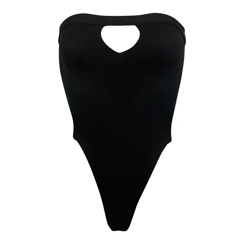 ZTVitality One Piece Swimsuit 2019 New Arrival Strapless High Leg Backless Sexy Swimwear Women Solid Bodysuit Monokini Swim Suit