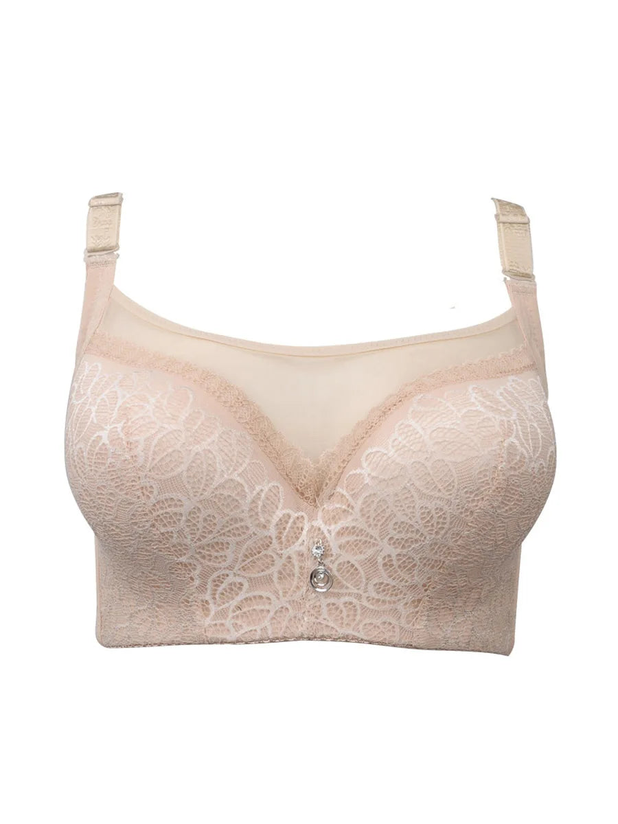 Women sexy lace bra big size Super Push Up bra anti emptied brassiere underwear Intimates lingerie 75 80 85 90 95 100 105 B C D