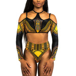 2025 African Dashiki Print One Piece Swimsuit Women High leg cut Swimwear Female Trikini Thong Monokini Brazilian Bathing Suit