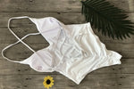 2026 V Neck Scrunch Butt Female Swimwear One Piece Swimsuit Women Backless Monokini Sexy High cut Bathing Suit Swim Bodysuit