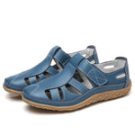 Split Leather Flat Sandals Women Fashion Summer Shoes Anti-slip Soft Sole Ladies Gladiator Sandal Breathable Sandalias SH031502