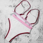 ZTVitality Swimwear Women Bikinis 2020 Newest Patchwork Padded Straps High Waist Swimsuit Brazilian Biquini Sexy Push Up Bikini