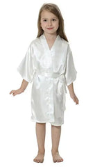 B16811 2017 Hot Sale Silk Kid Robe Kimono Robes Bridesmaid Dress Children Bathrobe Sleepwear Baby Clothes children's bathrobe