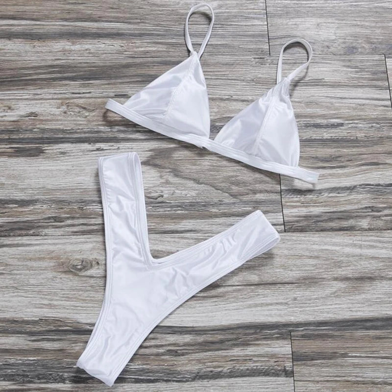 ZTVitality Swimwear Women Sexy Push Up Bikini 2019 Hot Sale Beach Padded Straps Triangle Thong Swimsuit Female Brazilian Biquini