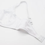 Womens Lager Bosom Lace Bralette Ladies Floral Unpadded Bra Sexy Lingerie See through Underwired Plus Size Brassiere Top