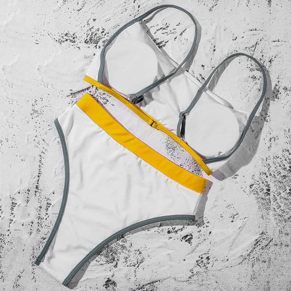 ZTVitality Swimwear Women Bikinis 2020 Newest Patchwork Padded Straps High Waist Swimsuit Brazilian Biquini Sexy Push Up Bikini