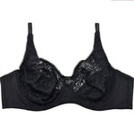 Large Size Bras For Women Flower-Dotted Unlined Underwire Female Underwear Lace Sexy Lingerie Top B C D DD E F Cup
