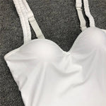 Sexy Underwired Bra Cup One Piece Swimsuit Women Swimwear Female Monokini Push Up Bather Bathing Suit Swim Wear Sexy Bodysuit