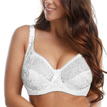 Plus Size Womens Lace Bra Lager Bosom See through Bralette Underwired Sexy Lingerie 34 36 38 40 42 44 B C D DD E F Cup