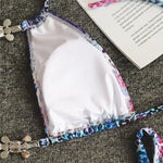 Leopard Diamond Bikini 2026 Women Hollow out Swimsuit Female Swimwear Two Pieces Bikini Set Halter Bather Bathing Suit Swim Lady