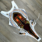 2025 African Dashiki Print One Piece Swimsuit Women High leg cut Swimwear Female Trikini Thong Monokini Brazilian Bathing Suit