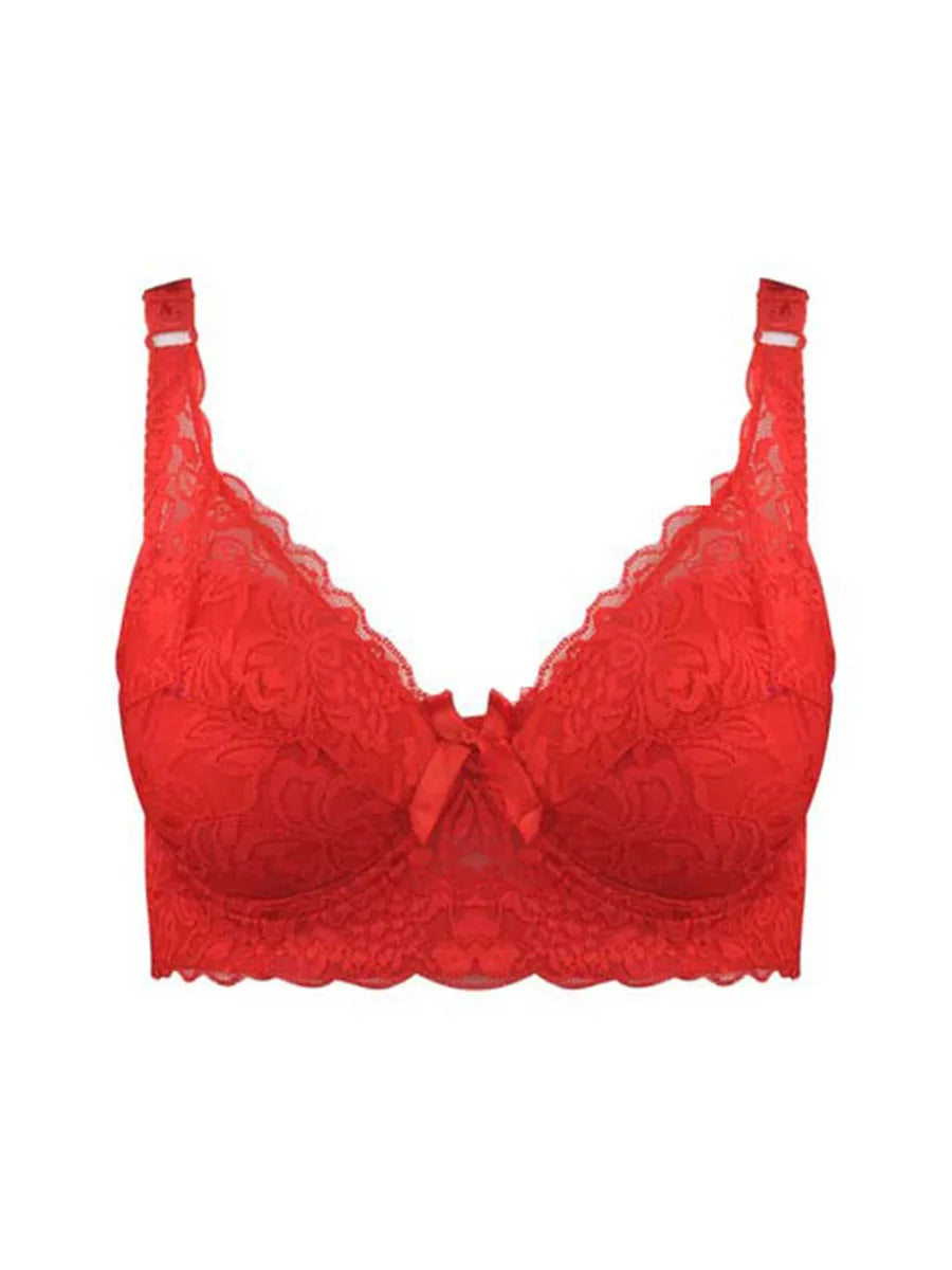 C D E Big Size 2024 Women Bra Bralette Ultrathin Pure Cotton Brassiere Hollow out Underwear Sexy Lace Plus Size 34-46 B C D Cups