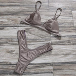ZTVitality Swimwear Women Sexy Push Up Bikini 2019 Hot Sale Beach Padded Straps Triangle Thong Swimsuit Female Brazilian Biquini