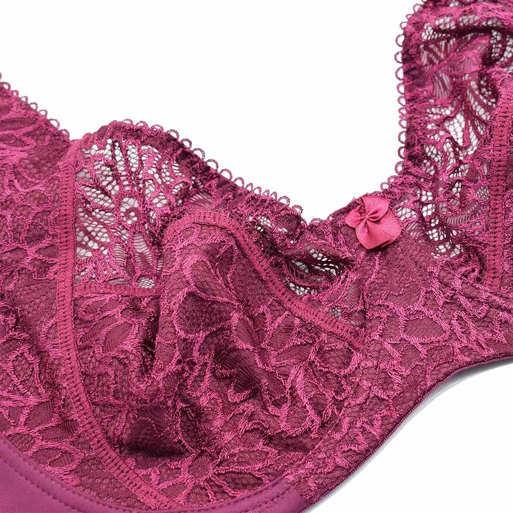 Bras For Women Adjusted-straps Underwire Bra Sexy Womens Underwear Lace Bralette Lingerie Top Large Size B C D DD E F Cup