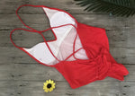 2026 V Neck Scrunch Butt Female Swimwear One Piece Swimsuit Women Backless Monokini Sexy High cut Bathing Suit Swim Bodysuit
