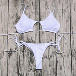 ZTVitality Sexy White Bikinis Push Up Bikini 2021 Hot Padded Bandage Low Waist Swimsuit Female Swimwear Women Brazilian Biquini