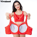 Plus Size 40-52 Sexy Seamless Bras For Fat mm oversize cup 120EFG cup bra with adjustable back underwear push up sexy lace bra