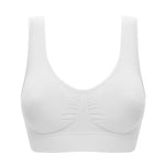 Women Wireless Sports Bra Fitness Running Vest Gym Workout Underwear Padded Tops Bralette Breathable Brassiere Push Up Bras